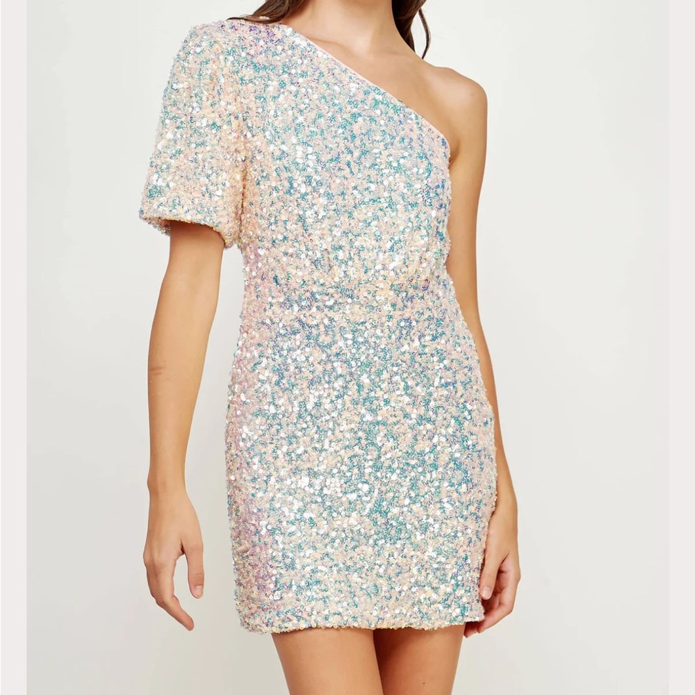 Strut & Bolt Sequin One-Shoulder Diana Dress Small